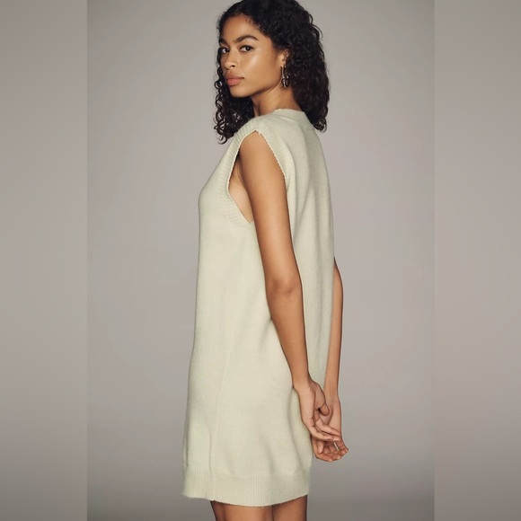 NWT! Anthropologie Green Sunday in Brooklyn Sweater Vest Mini Dress - 🪞🎀🍍 - Picture 3 of 7